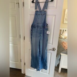 American Eagle wide leg Denim Overalls